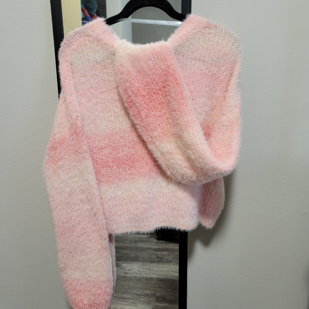 Wild fable long sleeve crop top, large. Pink